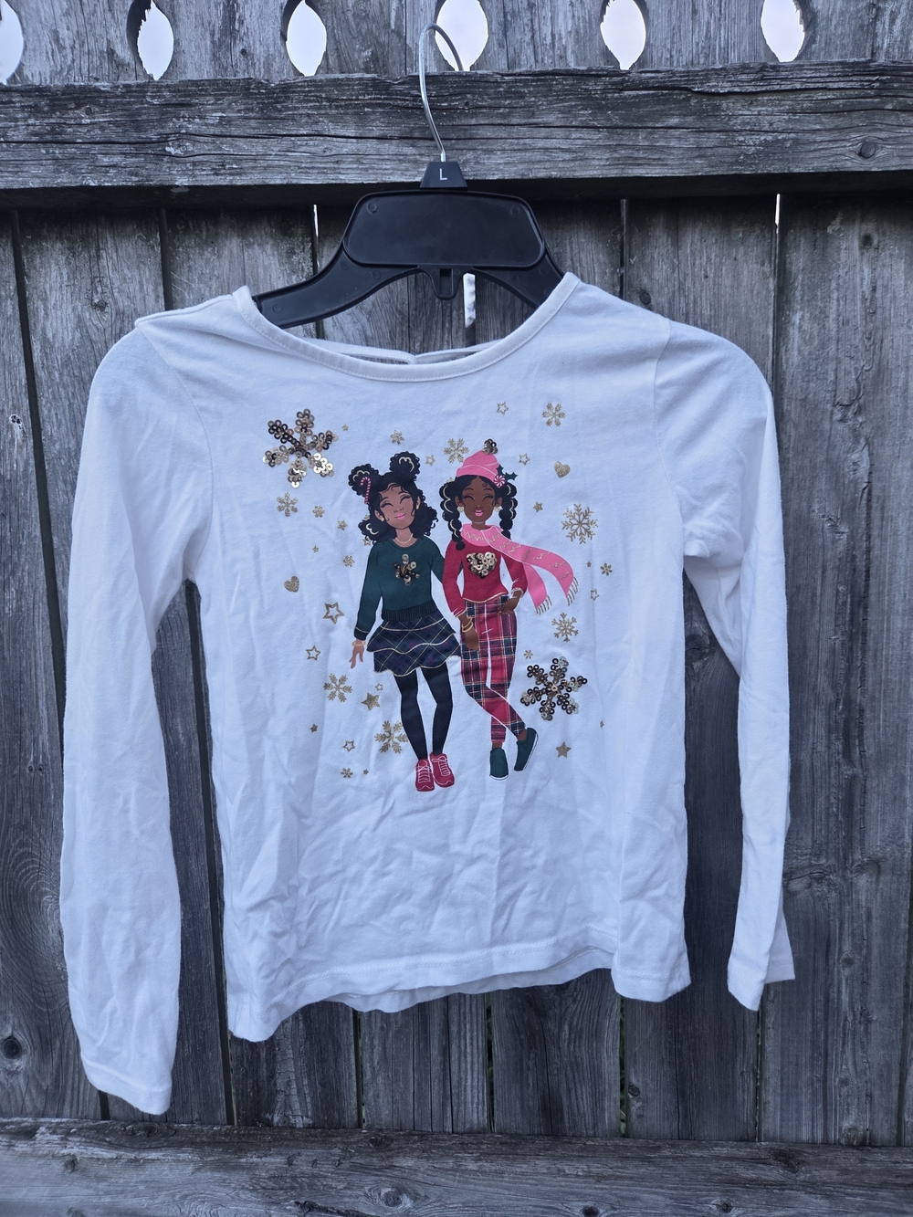 Children's Place White Long-Sleeve Holiday Graphic Tee